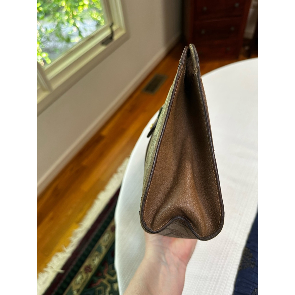Gucci Beige Brown Coated Canvas Medium Clutch - Picture 8 of 14